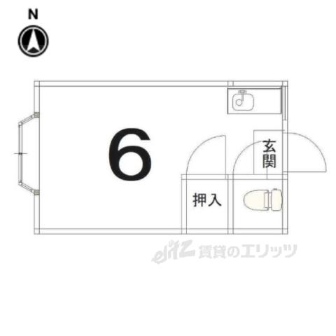 アイバハウス(ワンルーム/2階)の間取り写真