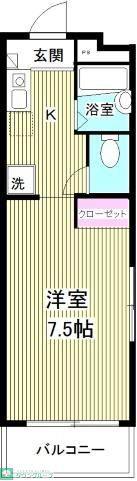 サマレジデンス(ワンルーム/3階)の間取り写真