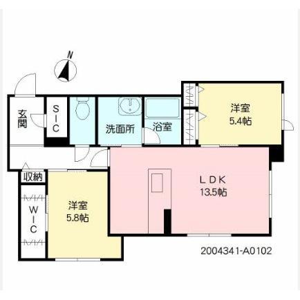 シャーメゾン堀川(2LDK/1階)の間取り写真