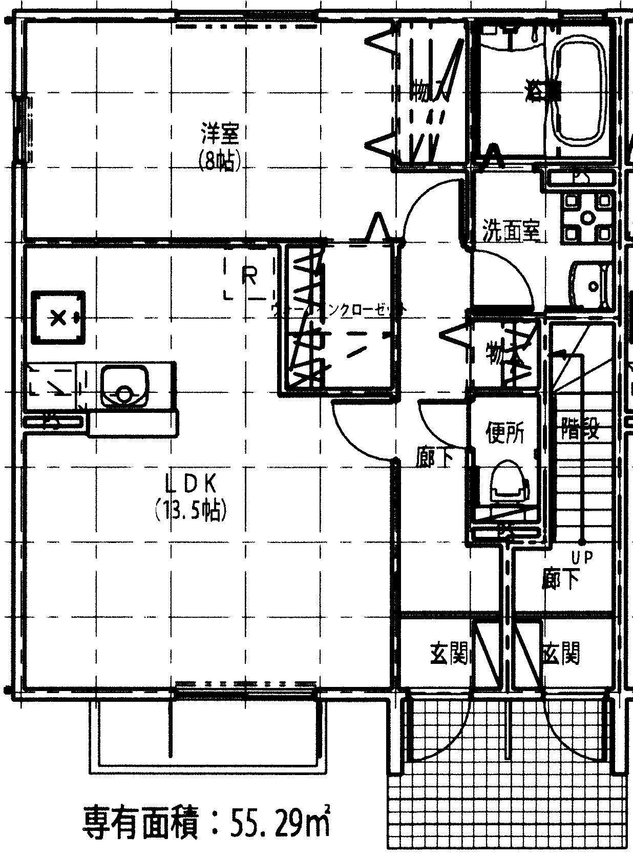 クレシアライフ(1LDK/1階)の間取り写真