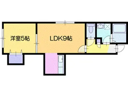 DO SMILE(1LDK/3階)の間取り写真