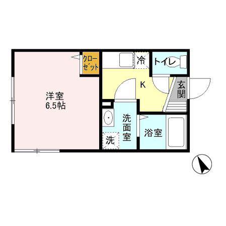 チッタ 南青山(1K/2階)の間取り写真