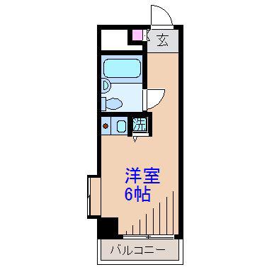 グリタァ六角橋(ワンルーム/3階)の間取り写真