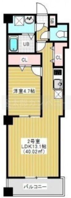 スぺランザ新検見川(1LDK/4階)の間取り写真