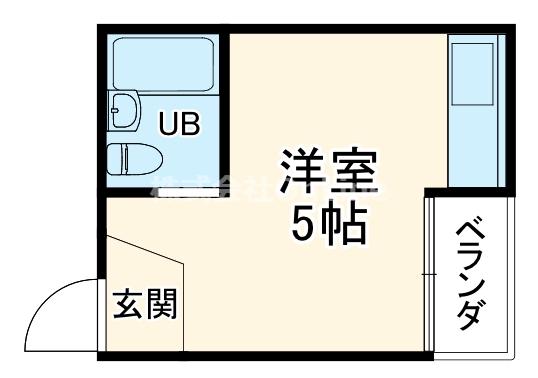 トマトハイツ菱屋西(ワンルーム/2階)の間取り写真