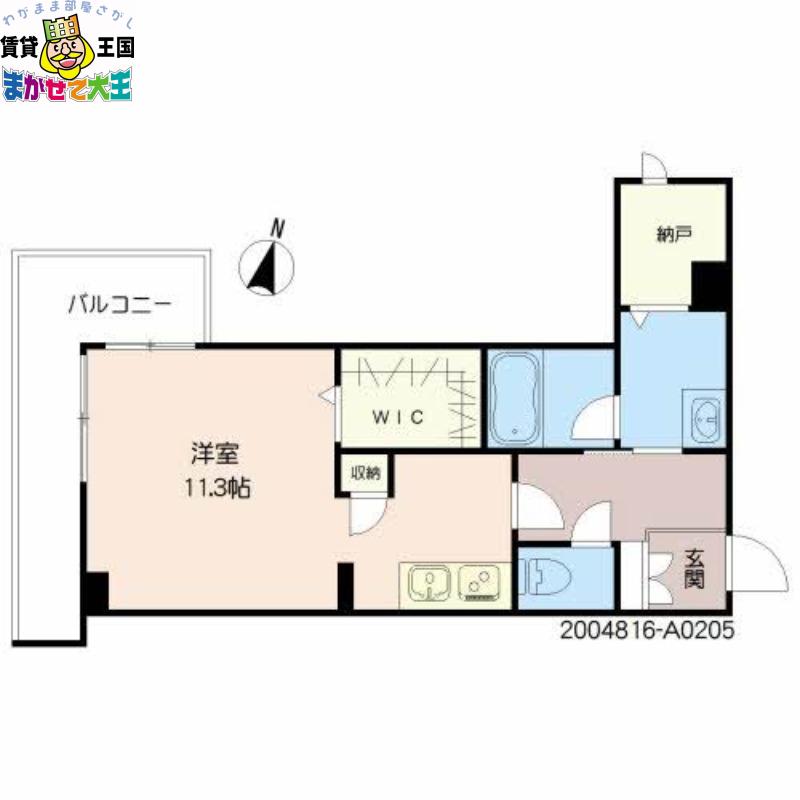 SHAMAISON HANAOKA(ワンルーム/2階)の間取り写真