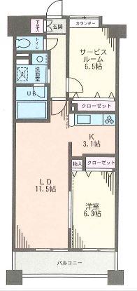 フェリーチェ(1SLDK/2階)の間取り写真