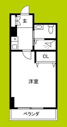フィエンテ泉尾(1K/7階)の間取り写真