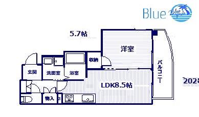 フェリーチェ(1LDK/2階)の間取り写真
