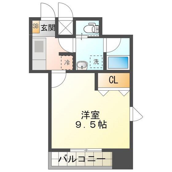 MSビレッジ(1K/7階)の間取り写真
