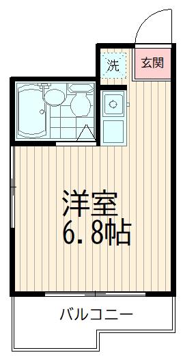 豊強ビル(ワンルーム/7階)の間取り写真