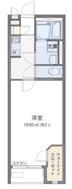 ミランダプレジュールII(1K/1階)の間取り写真