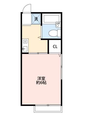 シティハイムソファレ(1K/2階)の間取り写真