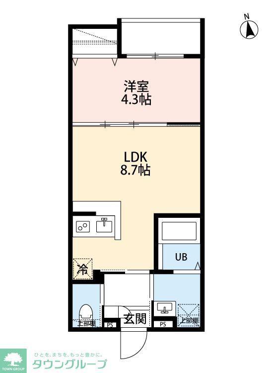 ROBOT HOME 柴又(1LDK/1階)の間取り写真