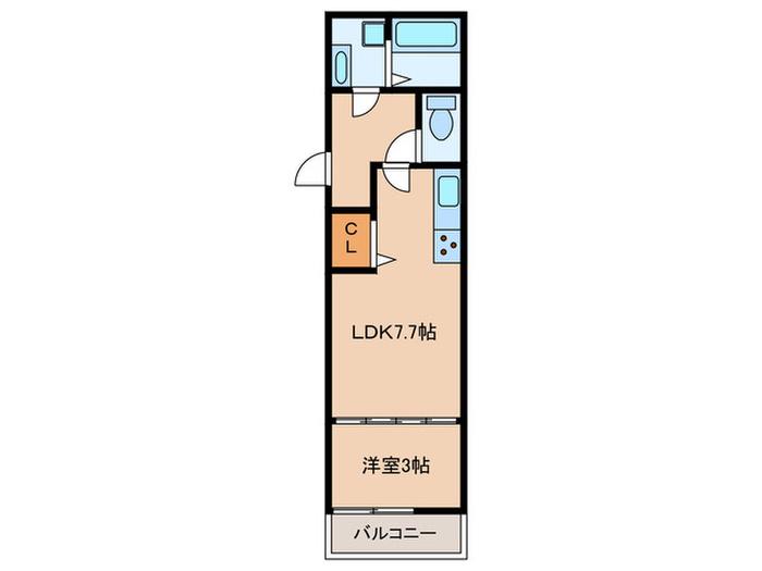 SELAM HILLS II(1LDK/1階)の間取り写真