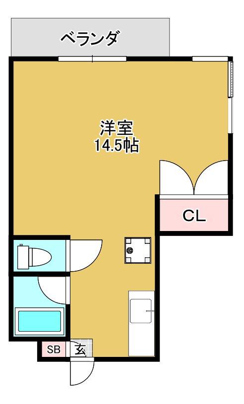 パラッツオ・モリII(ワンルーム/3階)の間取り写真