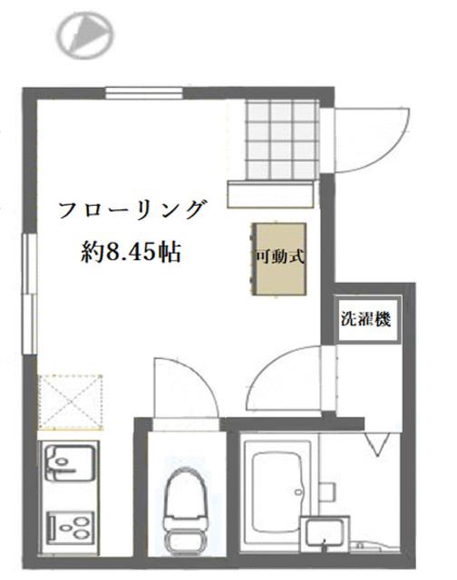 アーバンステージ西巣鴨(ワンルーム/4階)の間取り写真