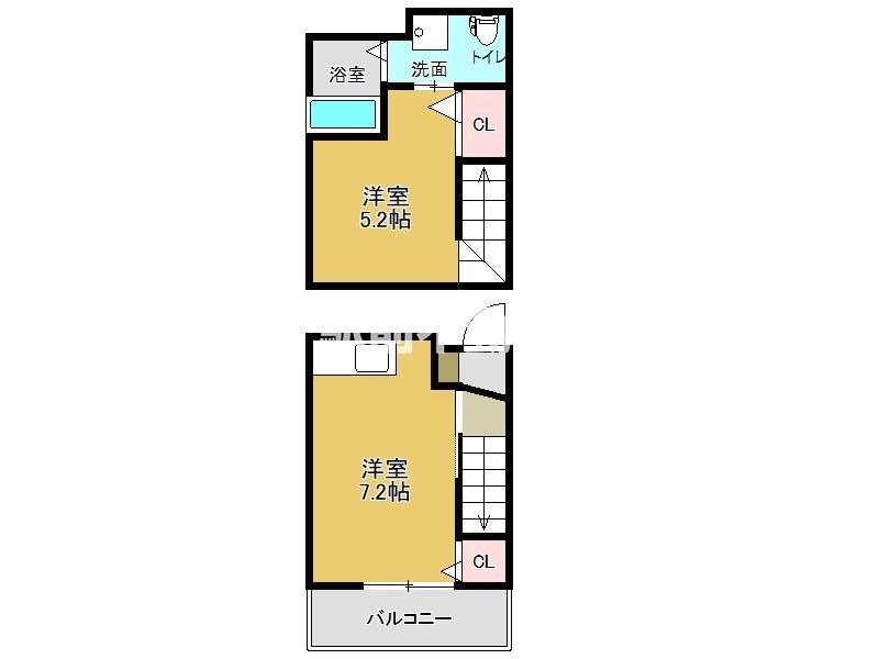 R-BOX巨勢(1DK/1階)の間取り写真