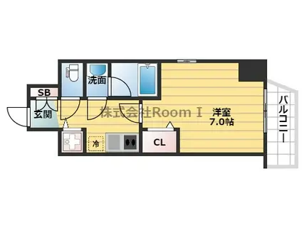 エスライズ堺筋本町(1K/10階)の間取り写真