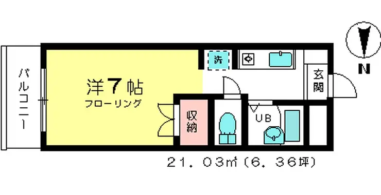 エクセル代田橋 2階階 間取り