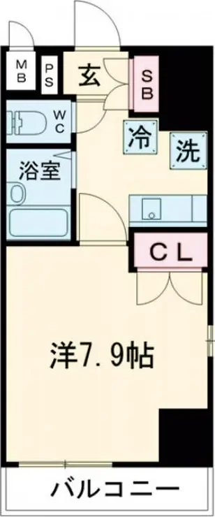 ヴェルト笹塚ツインⅠ 7階階 間取り