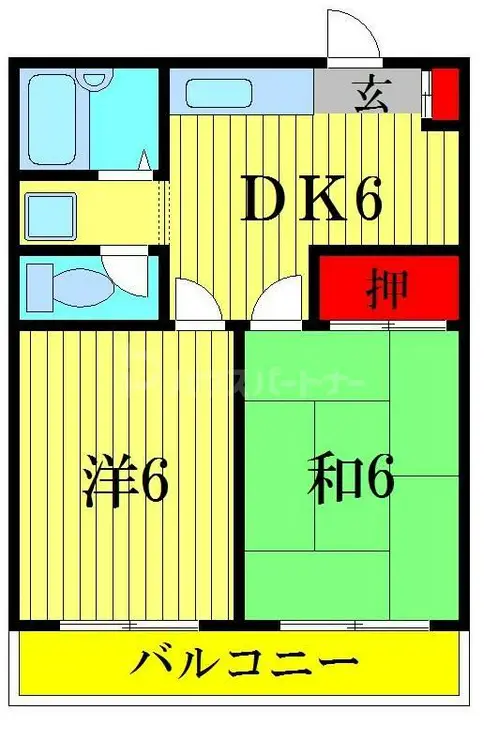 谷川第一マンション 2階階 間取り