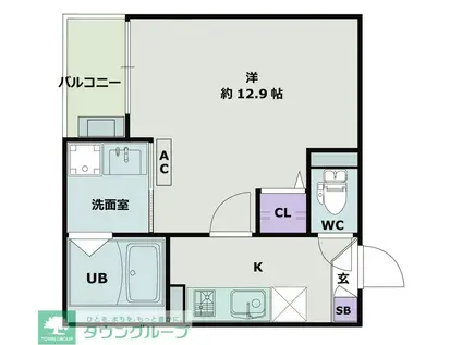 JACK SHIMOFUJISAWA IV(1K/1階)の間取り写真