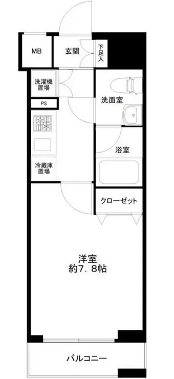 グラントゥルース田端 9階階 間取り