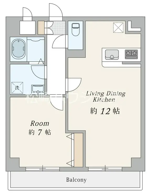 ファインクレスト新井 4階階 間取り