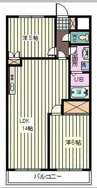 フィオレッタ武蔵野 6階階 間取り