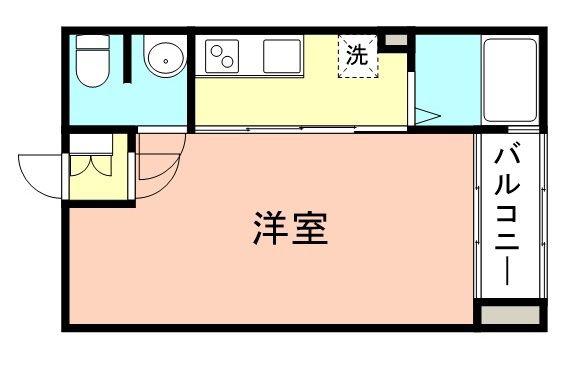フォルテ(1K/2階)の間取り写真