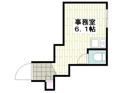 サウスERN-STROUTE33(ワンルーム/1階)の間取り写真