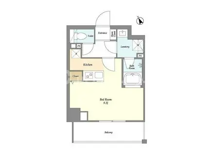 プレール・ドゥーク練馬北町(ワンルーム/6階)の間取り写真