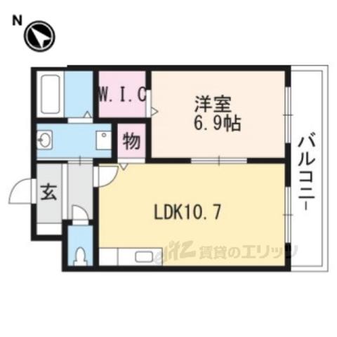 アースマーシーマンションⅡ(1LDK/2階)の間取り写真