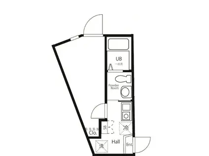 MELDIA西巣鴨(1K/3階)の間取り写真