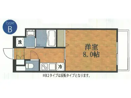 AMABILE布施(1K/5階)の間取り写真