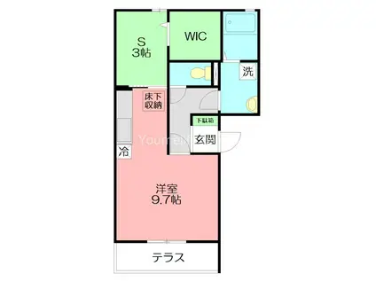 アルテール早川(ワンルーム/1階)の間取り写真