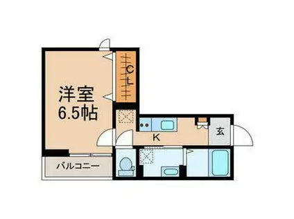 アーバンライフ津田沼(1K/2階)の間取り写真