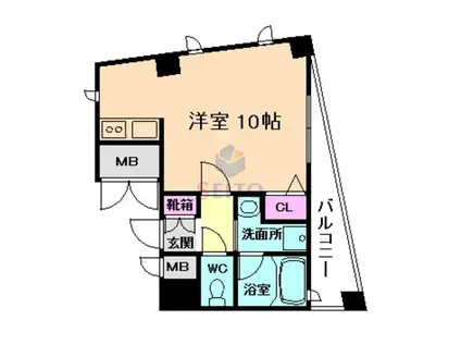 SHINKOU HOUSE HOTARUGAIKE(ワンルーム/2階)の間取り写真
