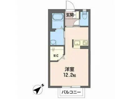 シャーメゾンNONNON(ワンルーム/1階)の間取り写真