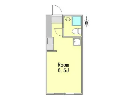 スリーアップ若林1・18(ワンルーム/1階)の間取り写真