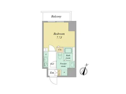 IL MEZZO DI TOKYOUNO(1K/2階)の間取り写真