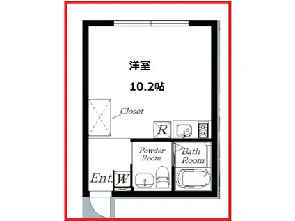 アレーロ千石(ワンルーム/3階)の間取り写真