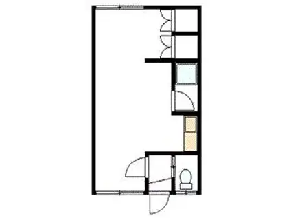 川端410ハイツA.B(1DK/1階)の間取り写真