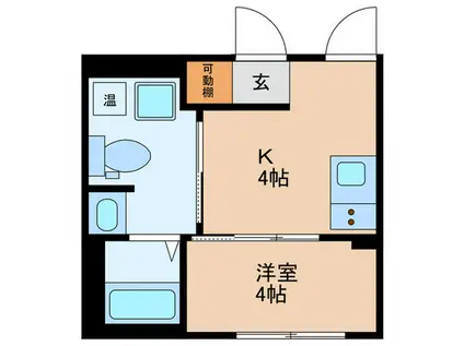 GLICION蓮根(1K/3階)の間取り写真