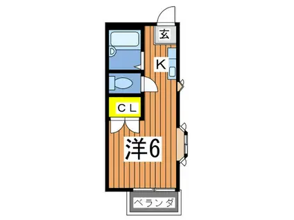 ワンズハウス(1K/1階)の間取り写真