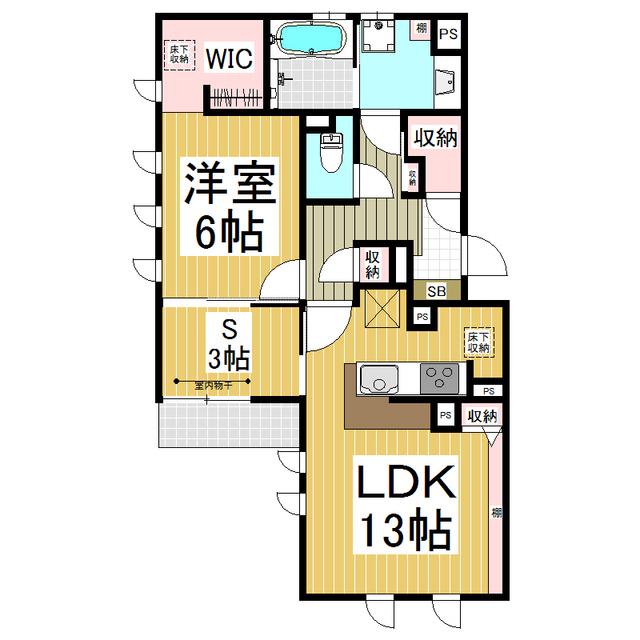 GRANDE CHOUCHOUMONICA(1SLDK/1階)の間取り写真
