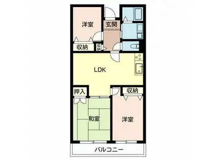 コート・ザ・ルピナス(3LDK/4階)の間取り写真