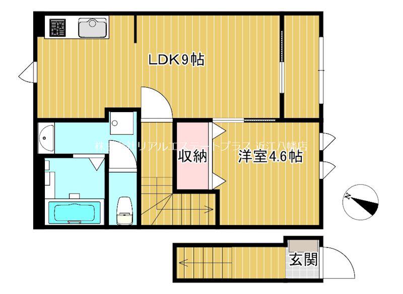 ア・レーズ(1LDK/2階)の間取り写真