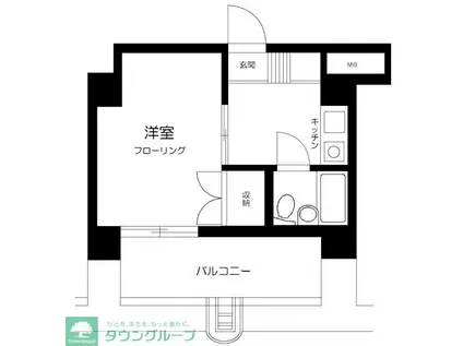 21オギサカ志村坂上(1K/10階)の間取り写真